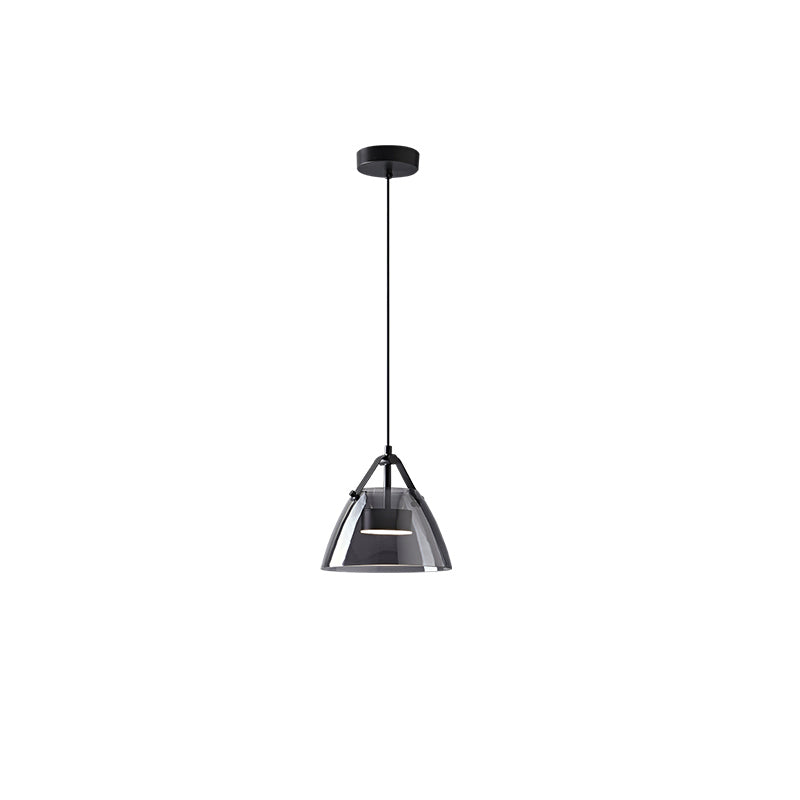 WOMO 3 Light Smoked Glass Pendant Light-WM2238