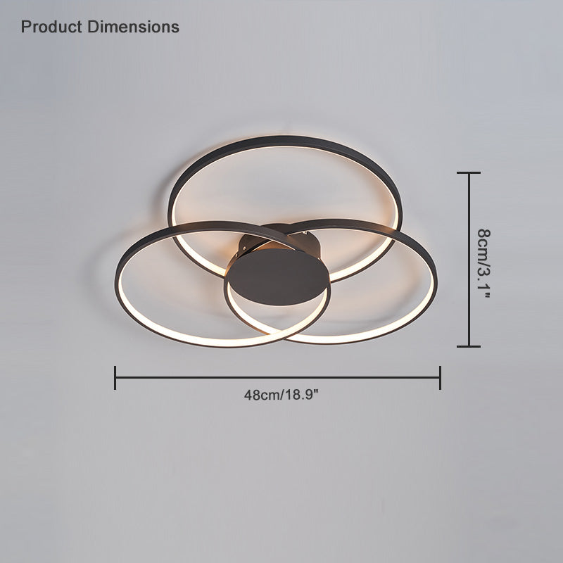 WOMO 3 Circular LED Ceiling Light-WM1103