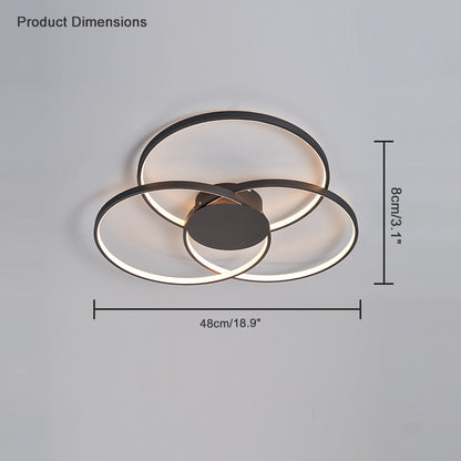 WOMO 3 Circular LED Ceiling Light-WM1103