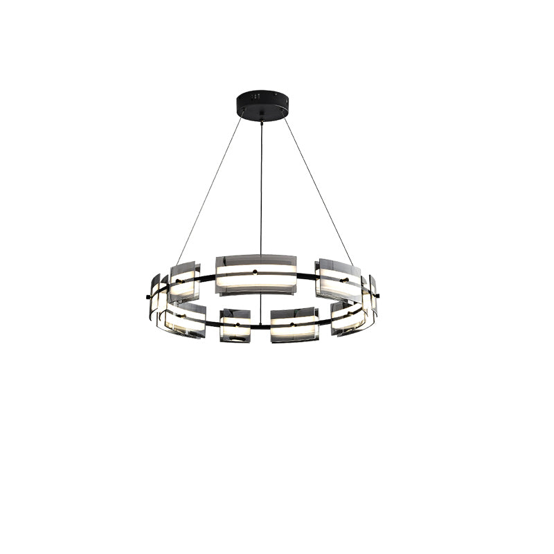 WOMO Tiered Circles Glass Chandelier-WM2220