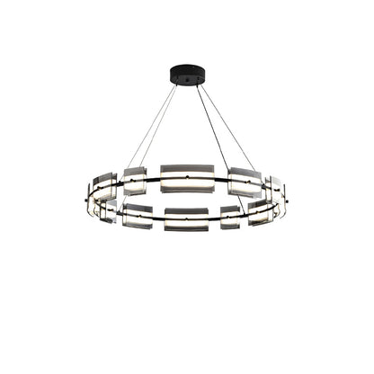 WOMO Tiered Circles Glass Chandelier-WM2220