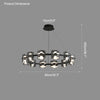 WOMO Modern Candle Round Chandelier-WM2218 thumbnail