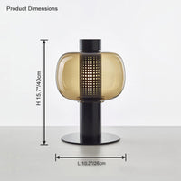 WOMO Beautiful Cylinder Glass Table Lamp-WM8032