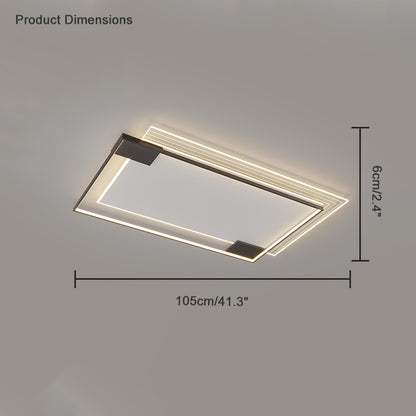 WOMO Low Profile Geometric Ceiling Light-WM1052