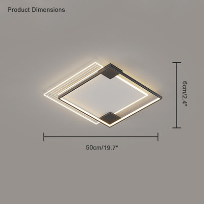 WOMO Low Profile Geometric Ceiling Light-WM1052