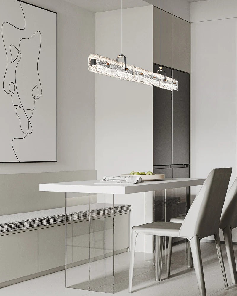 WOMO Black Linear Pendant Light-WM2332