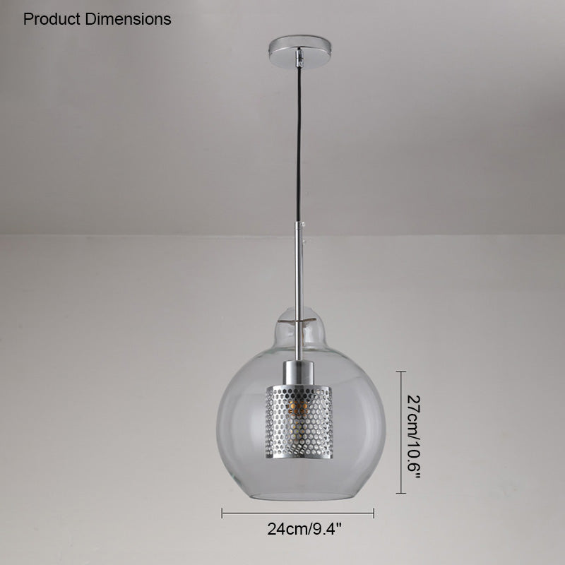 WOMO Elegant Round/Cylinder Glass Pendant Light-WM2095