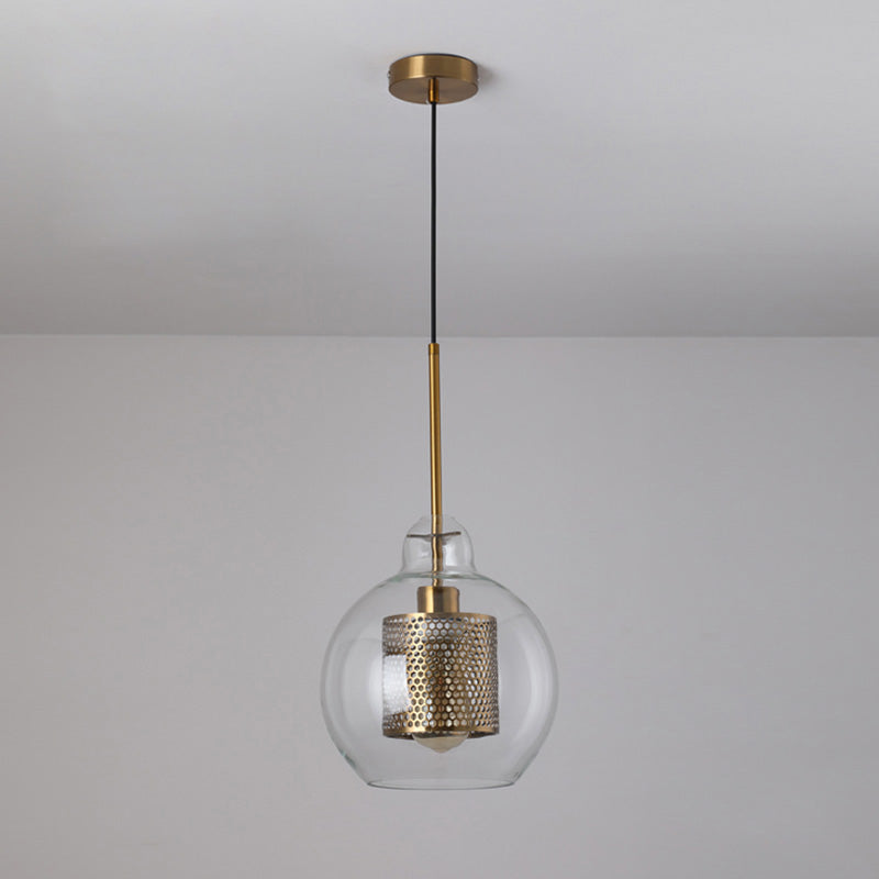 WOMO Elegant Round/Cylinder Glass Pendant Light-WM2095