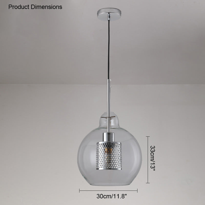 WOMO Elegant Round/Cylinder Glass Pendant Light-WM2095