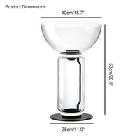 WOMO Glass Column Torchiere Floor Lamp-WM7018