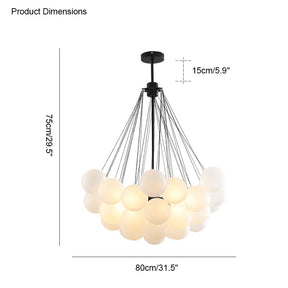 WOMO Frosted Glass Bubbles Chandelier-WM2068