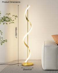 WOMO Dimmable Spiral Floor Lamp-WM7073