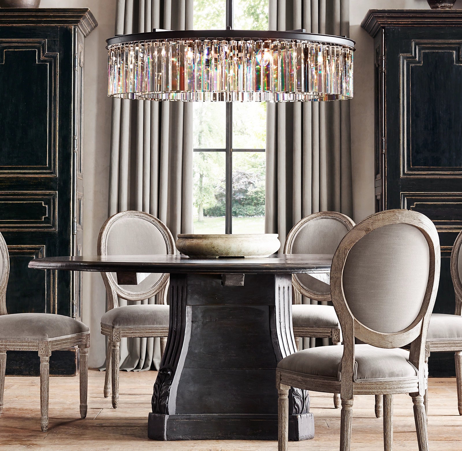 WOMO Crystal Prism Round Chandelier - Rhys