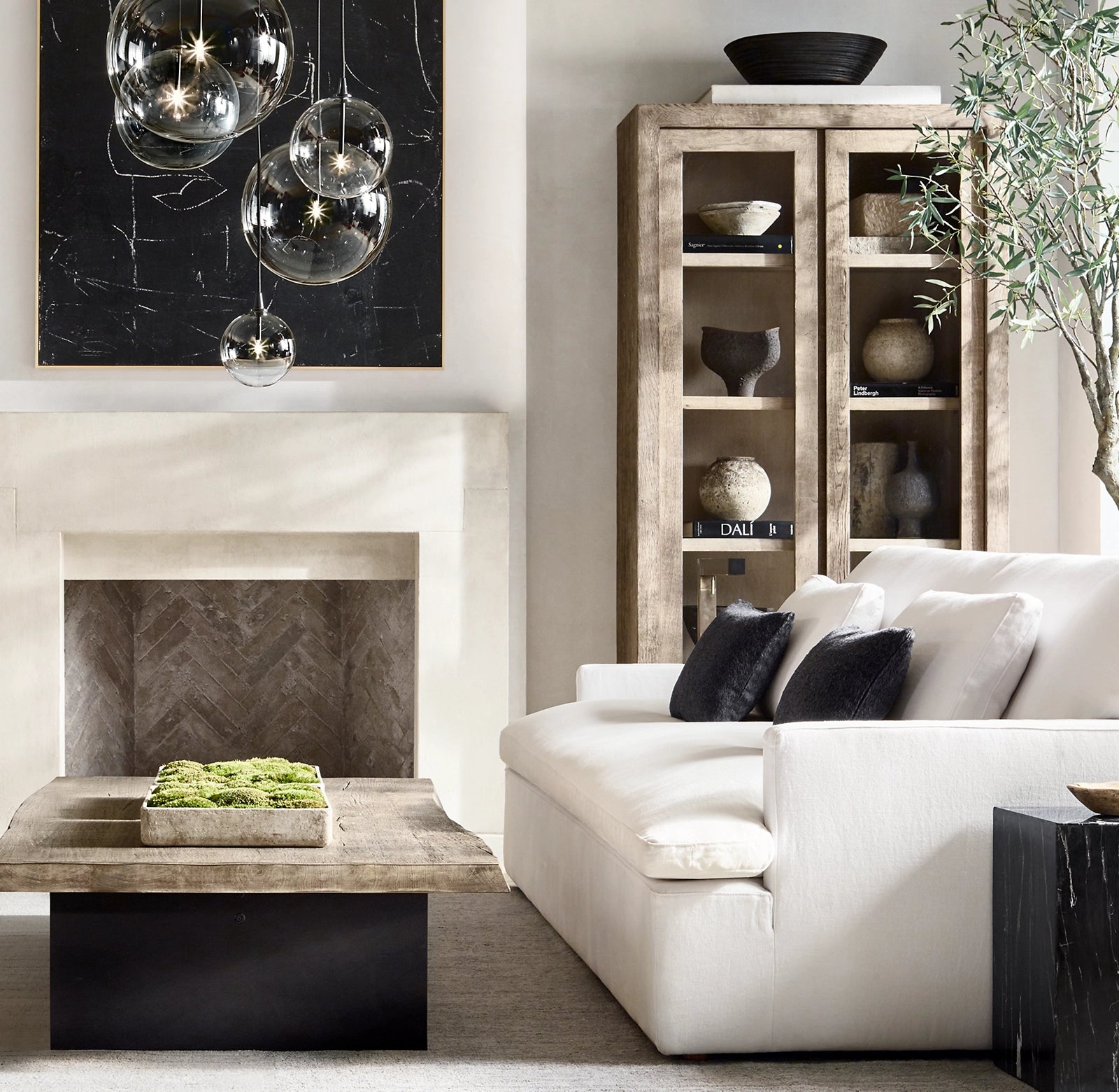 WOMO Blown Glass Globe Cluster Chandelier - Mobile