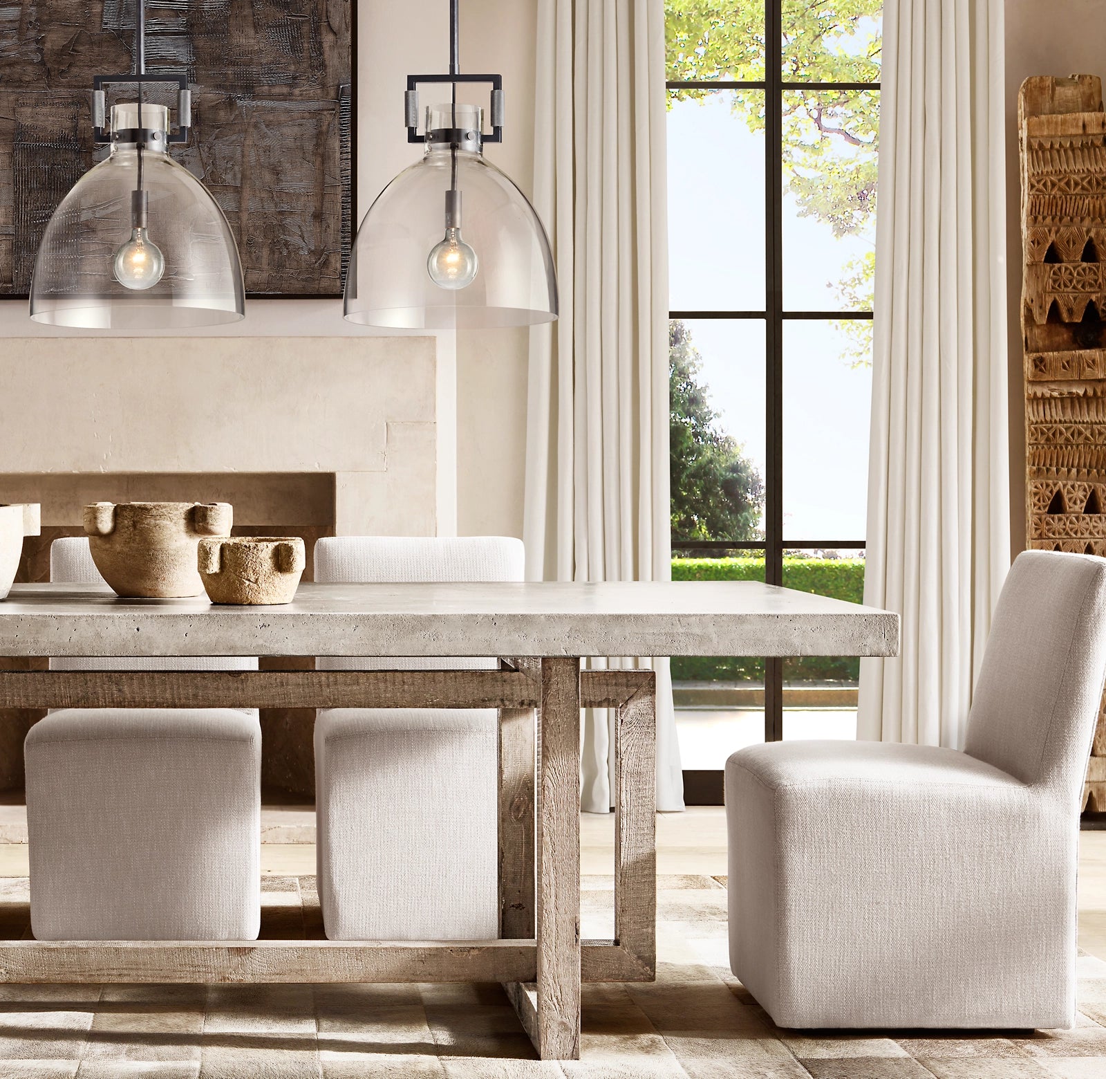 WOMO Dome Glass Pendant Light - Machinist