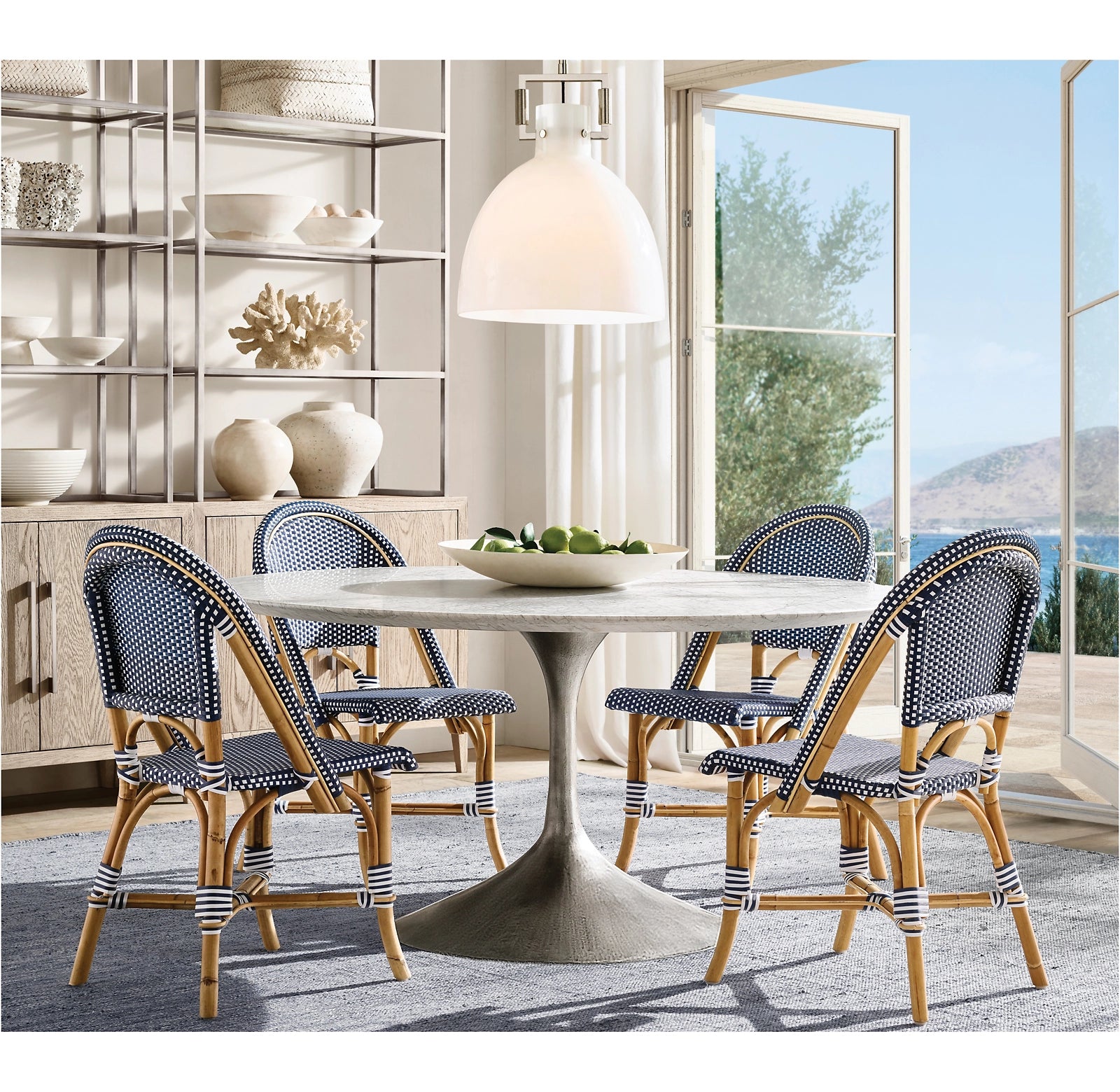 WOMO Milk Glass Dome Pendant Light - Machinist