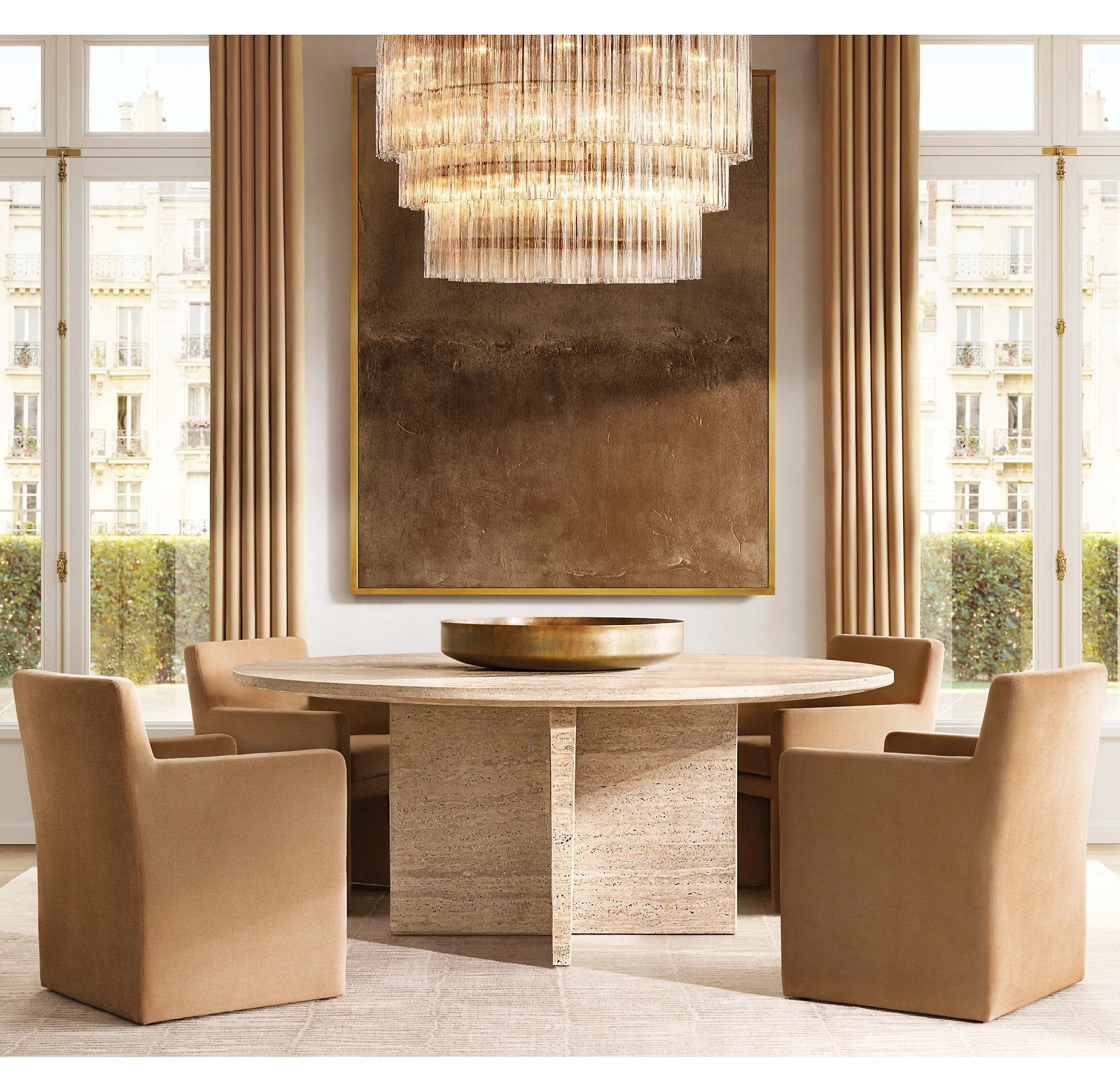 WOMO Tronchi Glass Tiered Chandelier - Cielo