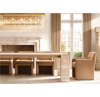 WOMO Tronchi Glass Rectangular Chandelier - Cielo