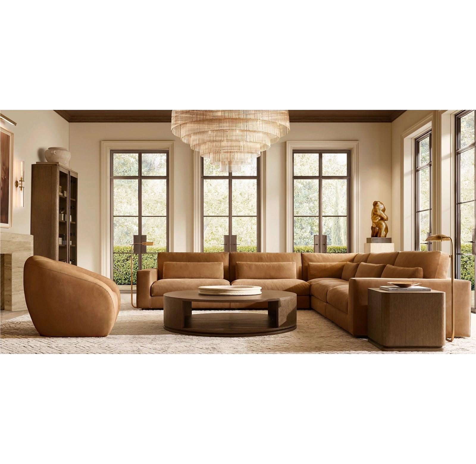 WOMO Crystal Rod Tiered Chandelier - Amadeo