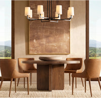 WOMO Hammered Metal Arm Shaded Chandelier – Wright