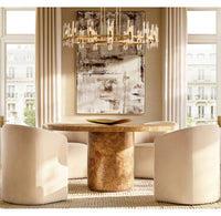 WOMO Cylindrical Glass Candle Round Chandelier - Ravelle