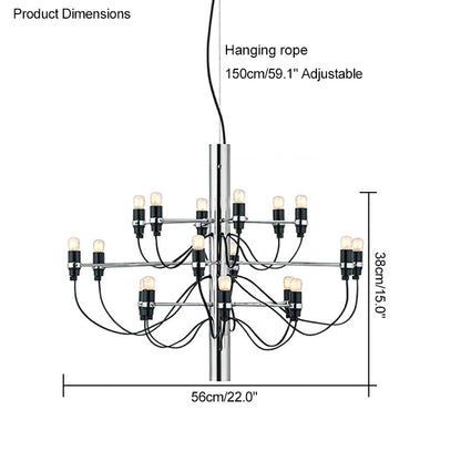 WOMO Tiered Modern Candle Chandelier-WM2203