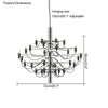 WOMO Tiered Modern Candle Chandelier-WM2203 thumbnail