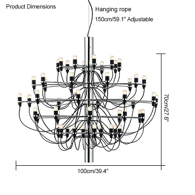 WOMO Tiered Modern Candle Chandelier-WM2203