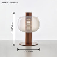 WOMO Beautiful Cylinder Glass Table Lamp-WM8032