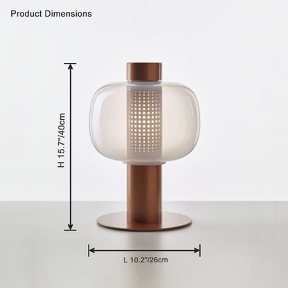 WOMO Beautiful Cylinder Glass Table Lamp-WM8032