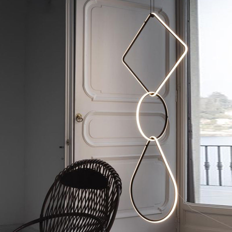 WOMO Long Geometric Chandelier-WM2118