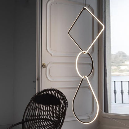 WOMO Long Geometric Chandelier-WM2118