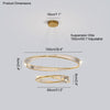 WOMO Möbius Crystal Prism Circular Chandelier-WM2191 thumbnail
