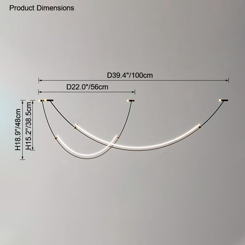 WOMO Arc Led Chandelier-WM2288