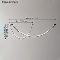 WOMO Arc Led Chandelier-WM2288