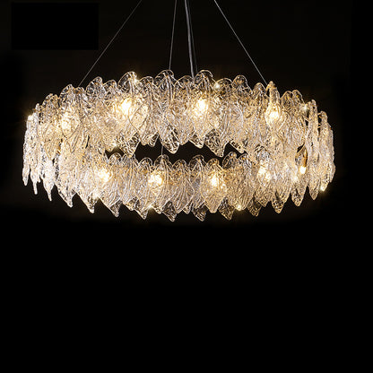 WOMO Leaf Glass Chandelier-WM2374