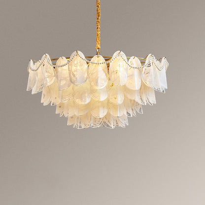 WOMO Tiered Glass Chandelier-WM2376