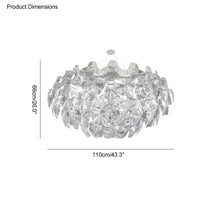 WOMO Mirrored Lucite Chandelier-WM2197
