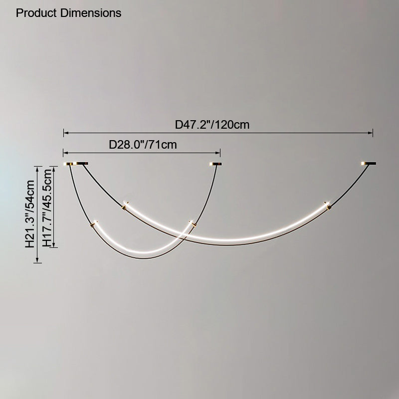 WOMO Arc Acrylic Chandelier-WM2288