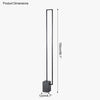 WOMO Rectangular LED Marble Floor Lamp-WM7039 thumbnail