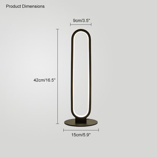 WOMO  Oval Skinny Corner Floor Lamp-WM7009