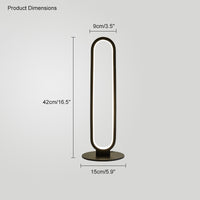 WOMO  Oval Skinny Corner Floor Lamp-WM7009