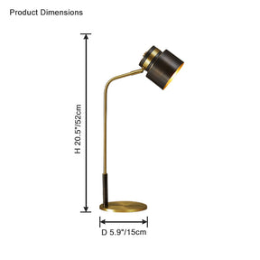 WOMO Elegant Arc Brass Reading Desk Lamp-WM8035