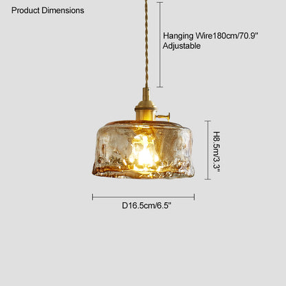 WOMO Amber Glass Small Pendant Light-WM2210