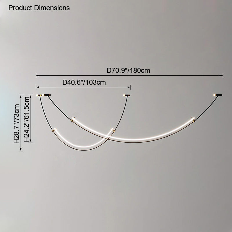 WOMO Arc Led Chandelier-WM2288