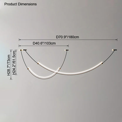 WOMO Arc Led Chandelier-WM2288