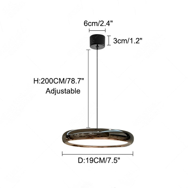 WOMO 3 Light Disc Pendant Light-WM2015