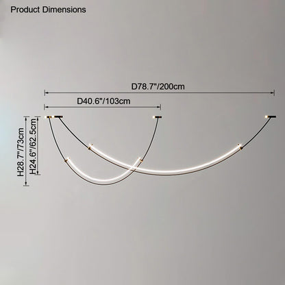 WOMO Arc Led Chandelier-WM2288