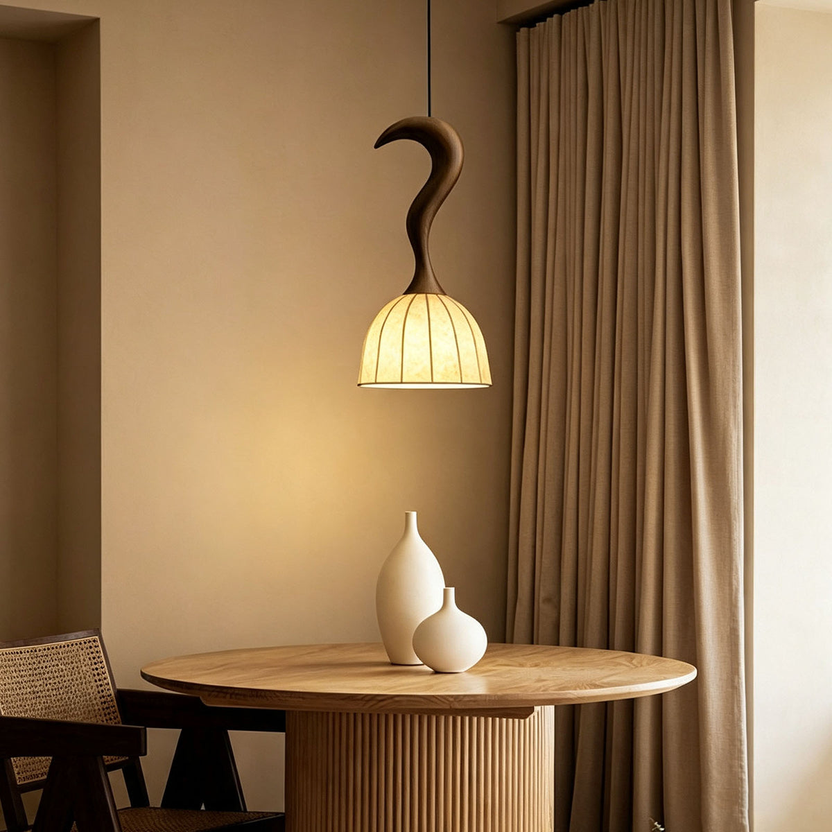 WOMO Bell Paper Shade Pendant Light-WM3244