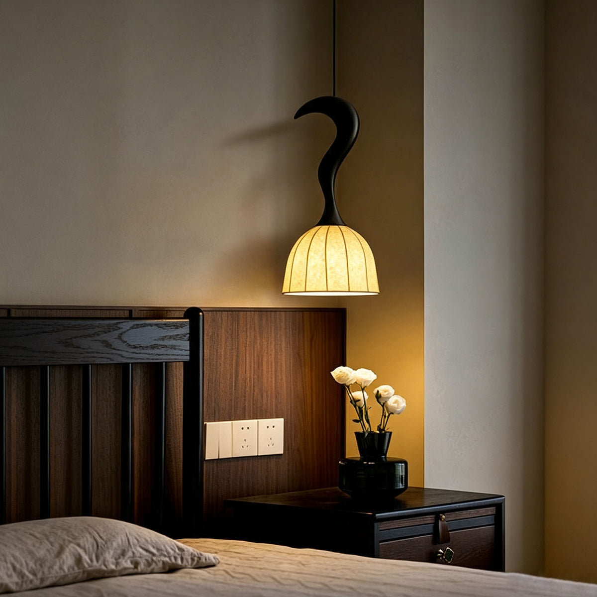 WOMO Bell Paper Shade Pendant Light-WM3244